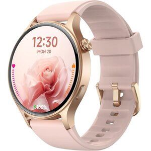 ✨ Fitpolo Smart Watch Women Pink Touchscreen Fitness Tracker Compatible Watches